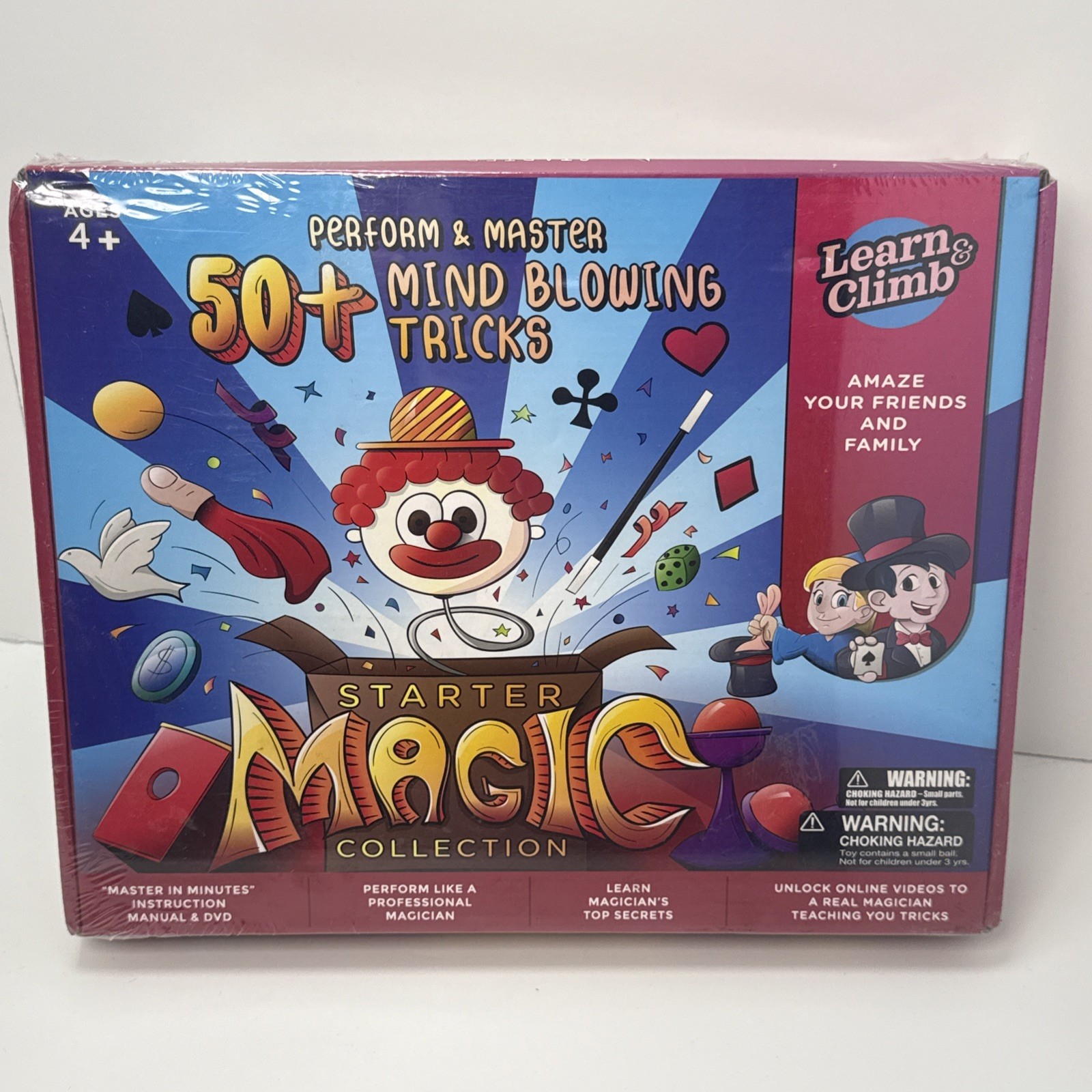 Learn & Climb Starter Magic Collection For Kids New Sealed 50+ Tricks Plus DVD