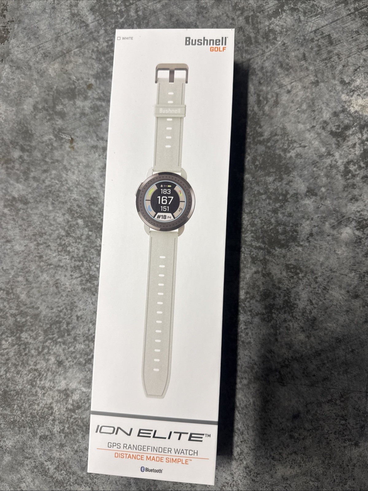 Bushnell Golf White Ion Elite GPS Rangefinder Watch with Bluetooth