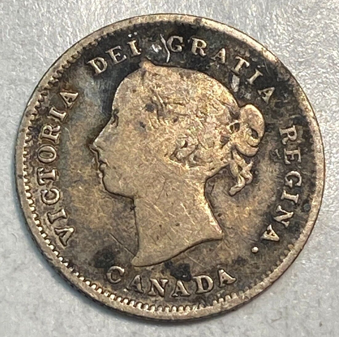 1888 Canada 5 Cents VG KM-2 CHN