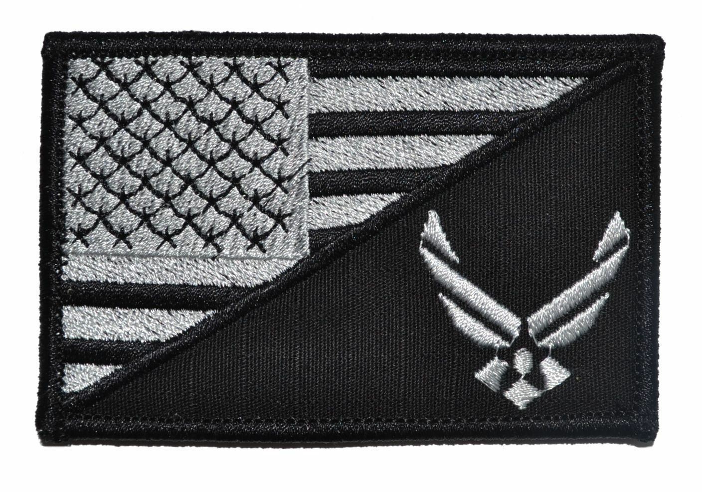 U.S. Air Force Emblem USA Flag - 2.25x3.5 Patch