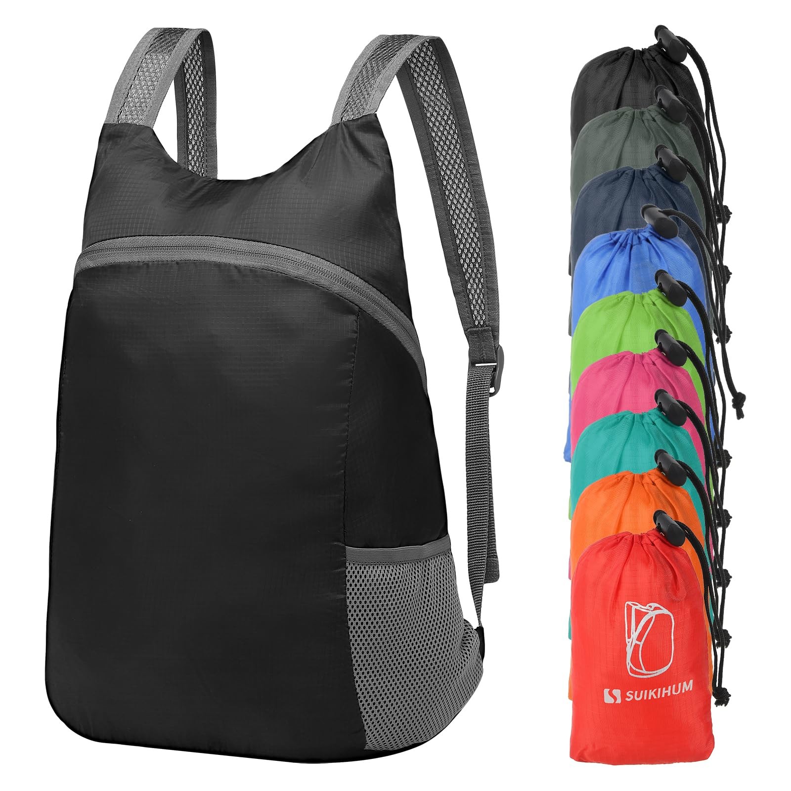 20L Ultra Hiking-Daypack Lightweight Foldable Travel Packable Backpack for Ca...