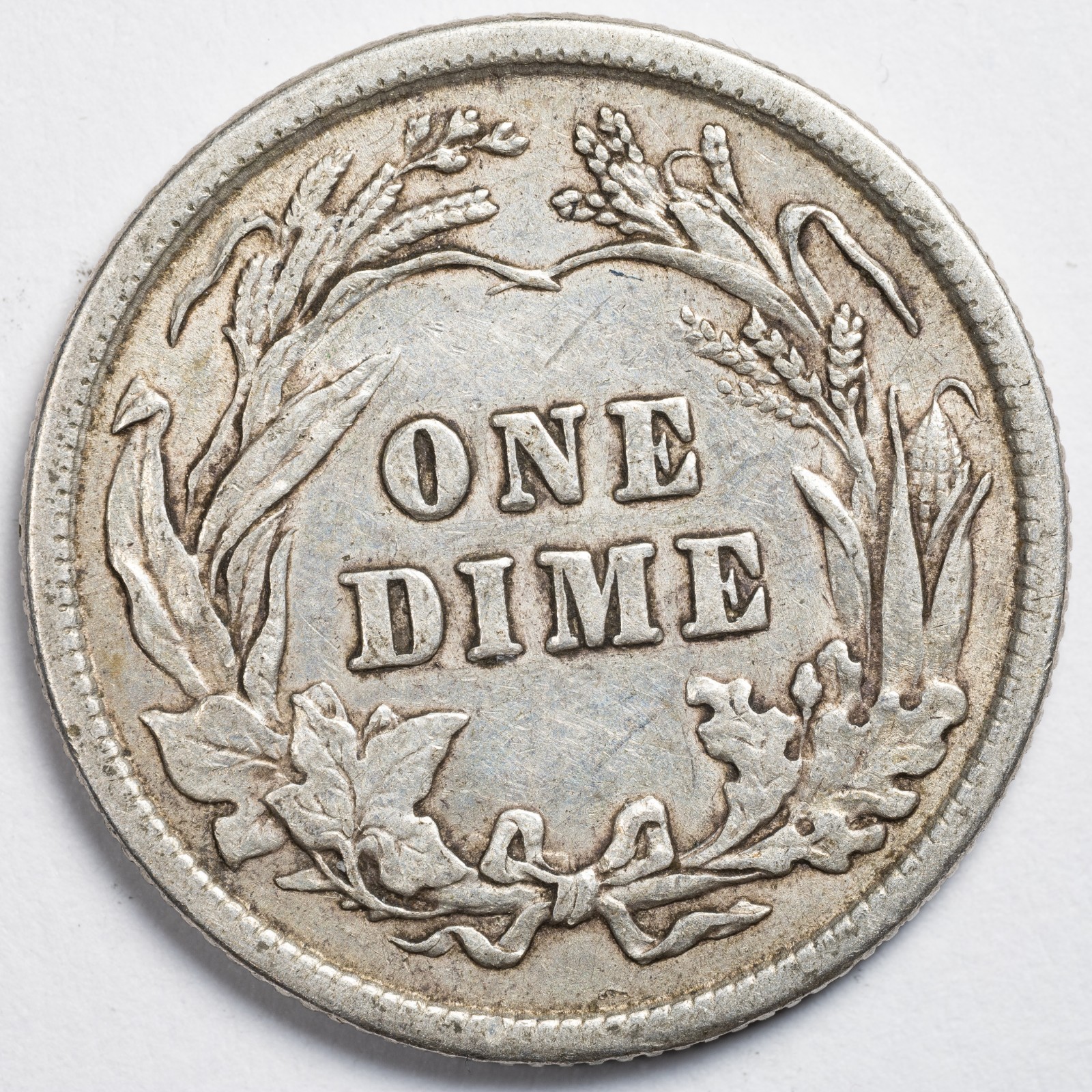 1916-P Barber Silver Dime Extremely Fine (XF), Philadelphia Mint