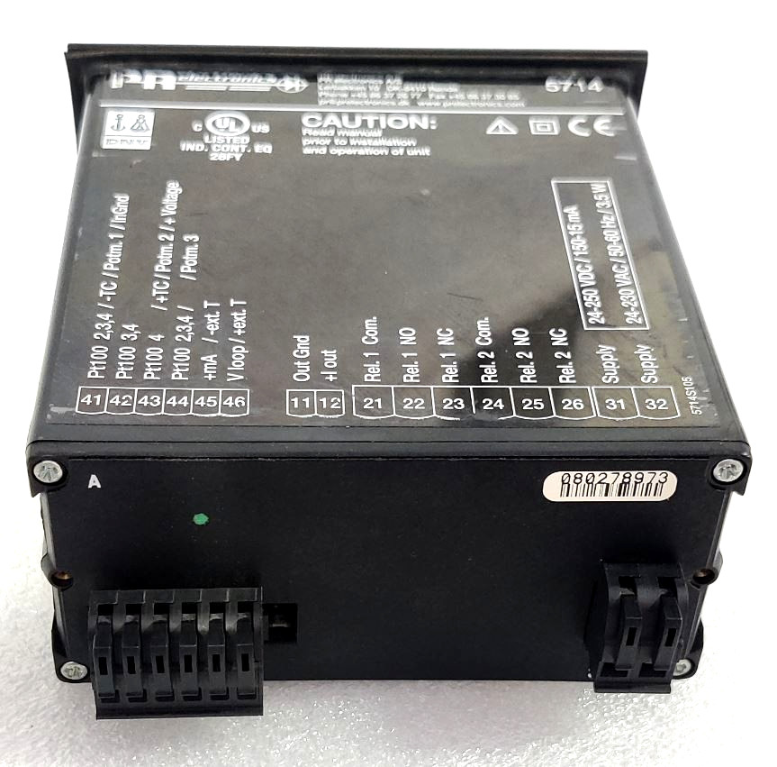 PR Electronics 5714A Programmable LED Indicator Universal Input Panel Meter