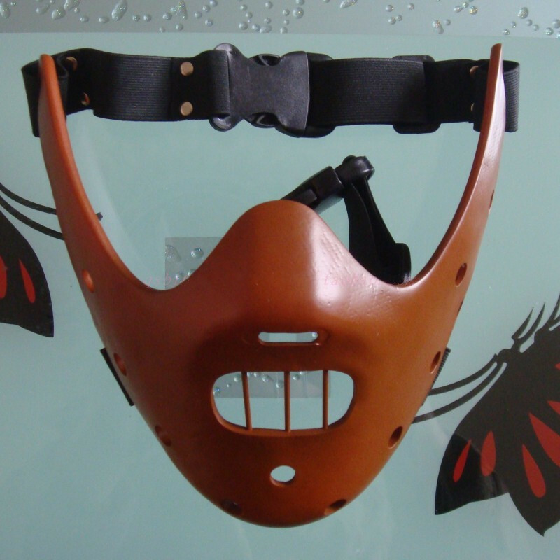 Silence of the Lambs Hannibal Lecter Resin Mask Halloween Cosplay Props 2 Color