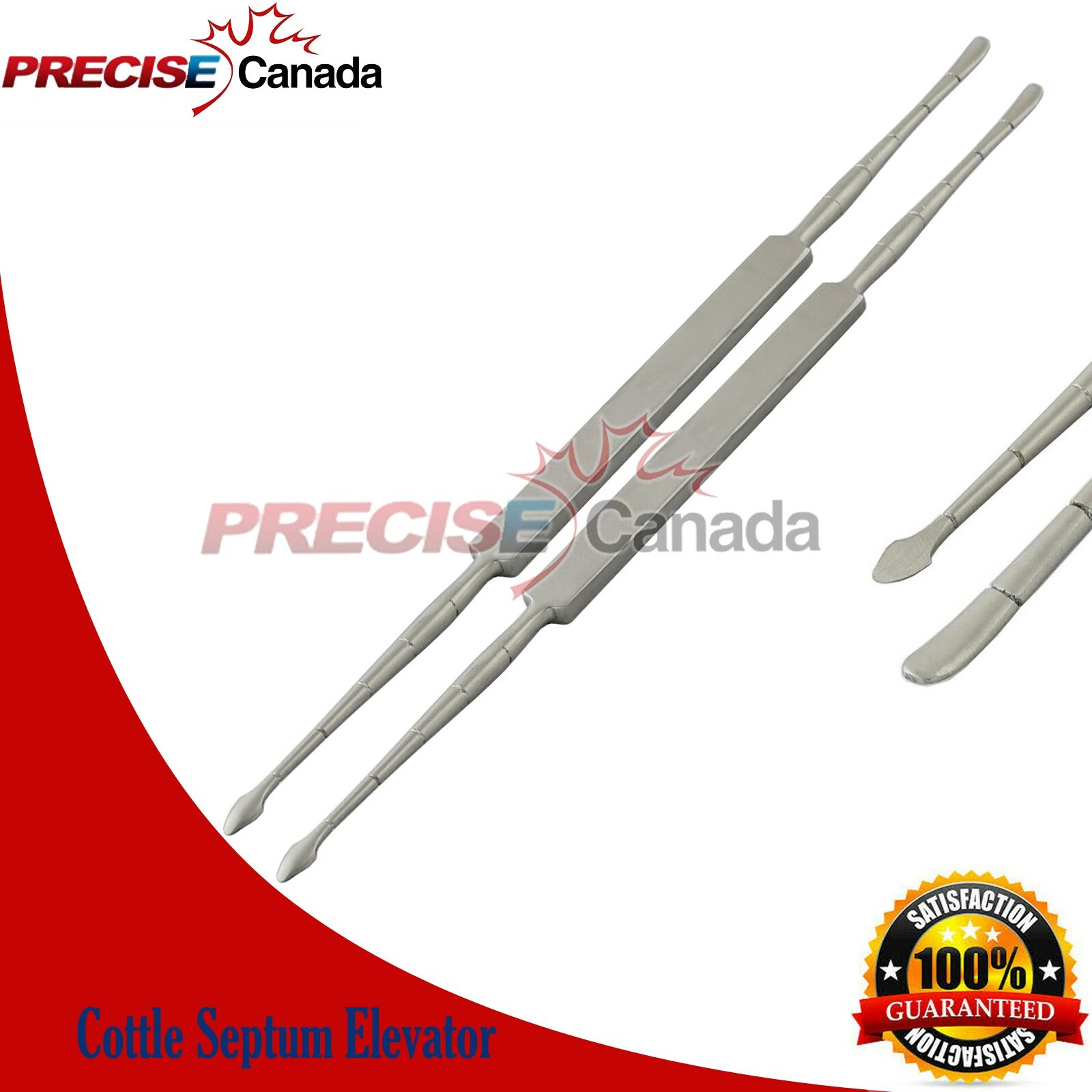 2 Pieces Cottle Septum Elevators Double Ended 9" Rhinoplasty ENT Plastic Surgery