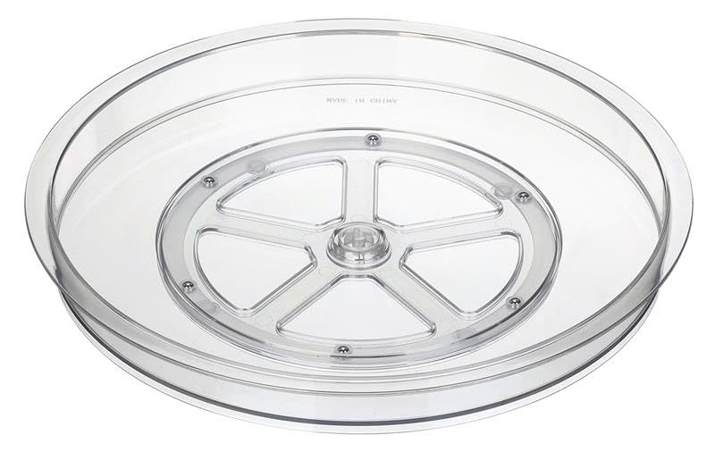 12.5 Inch Acrylic Plastic Non-Skid Spinner for Kitchen, Pantry, Fridge, Cupbo...