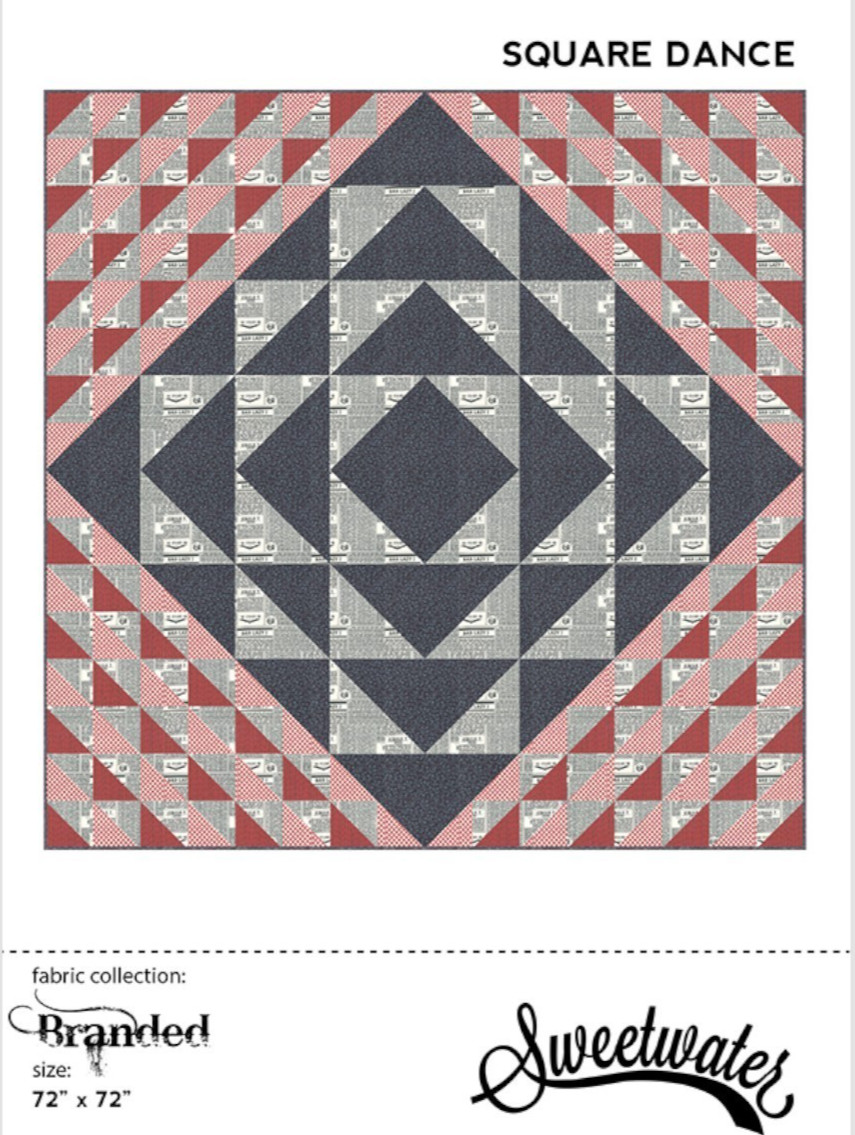 Square Dance Quilt Pattern 72" x 72" by Sweetwater - Branded Collection - #279