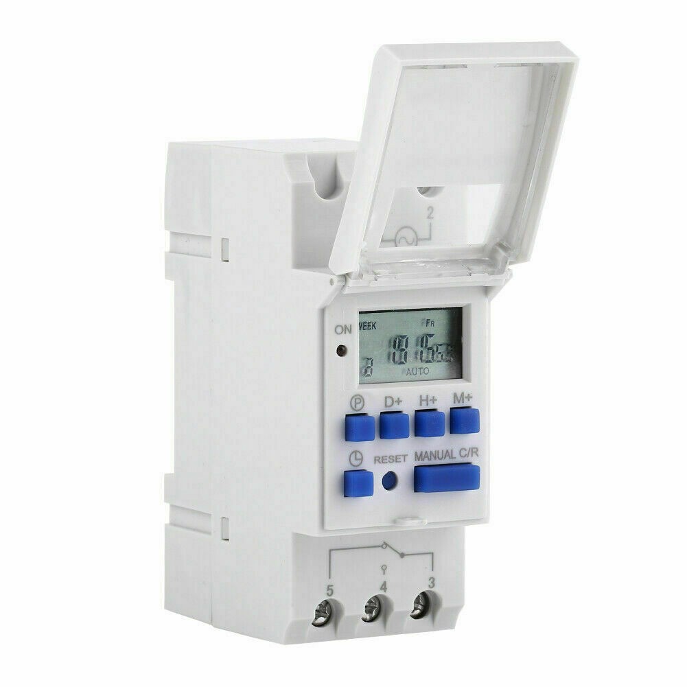 Digital LCD Power Programmable DIN Rail Timer Time Switch Relay Suitable for AU