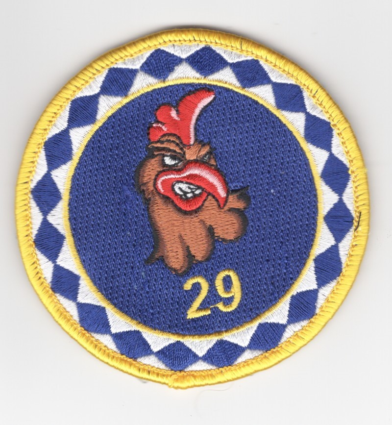 USAF Air Force Patch:  29th Training Systems Sqdn - 3 1/2", w/hook & loop back