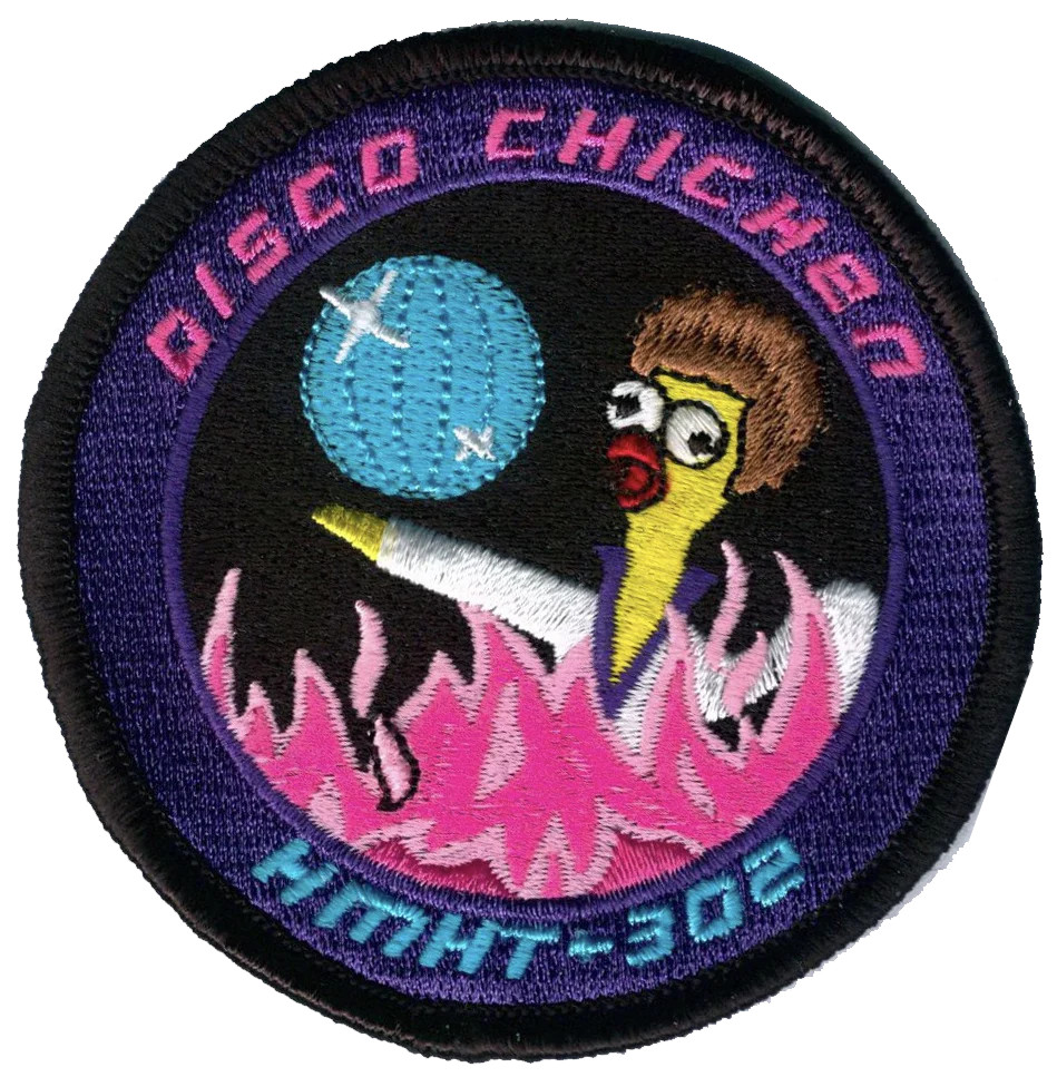 Official HMHT-302 Disco Chicken Shoulder Patches