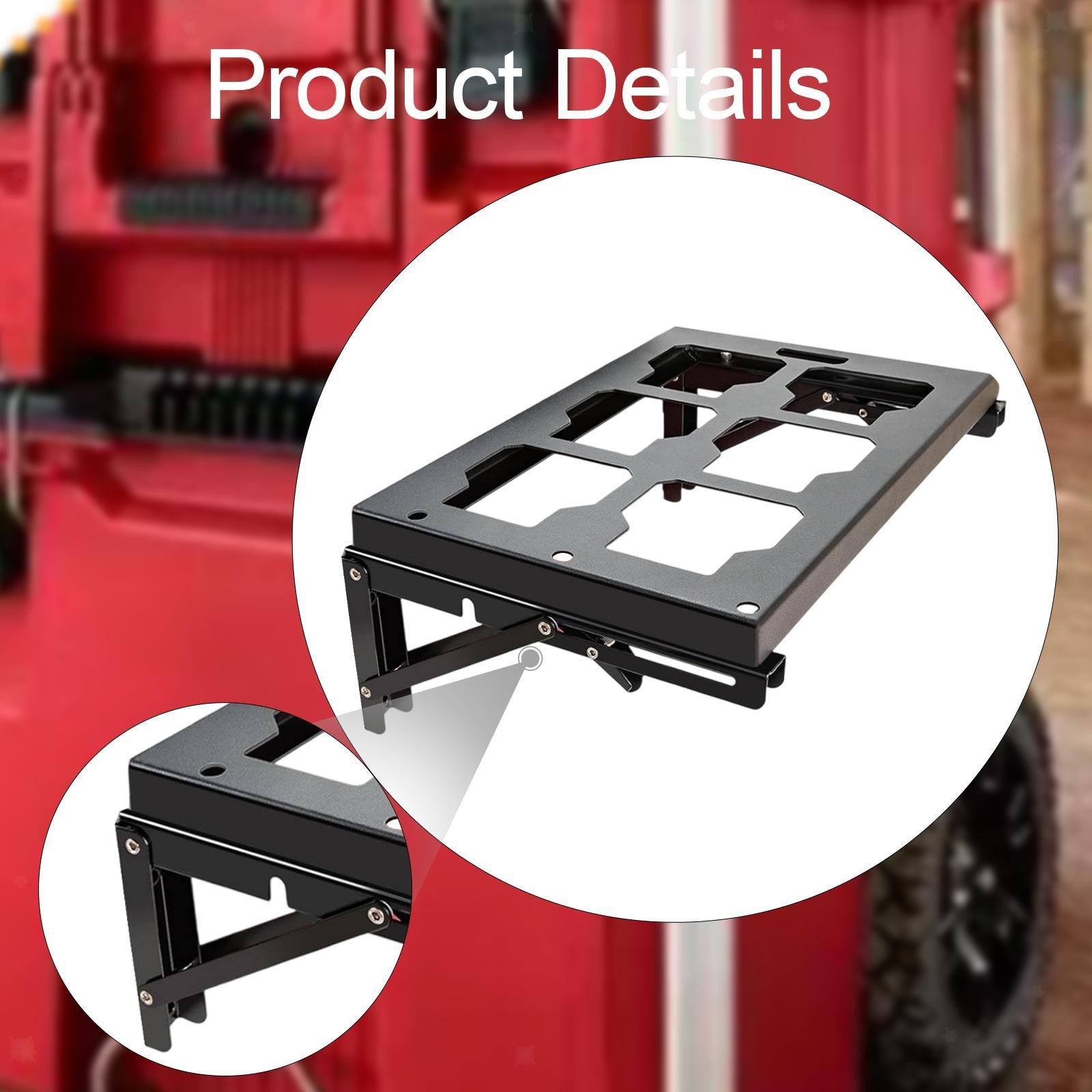 Tool Case Mounting Plate Carbon Steel Multifunctional Mounting Base Heavy Duty