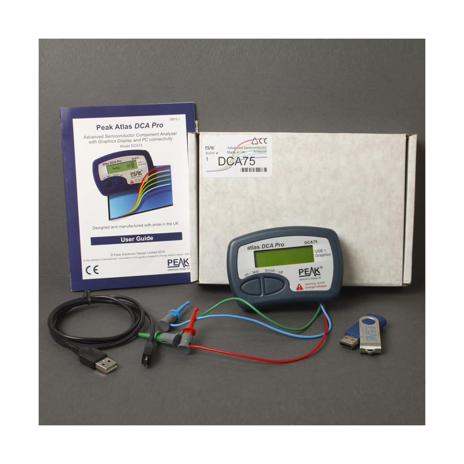 Peak Atlas DCA75 Pro Semiconductor Tester, Light Blue