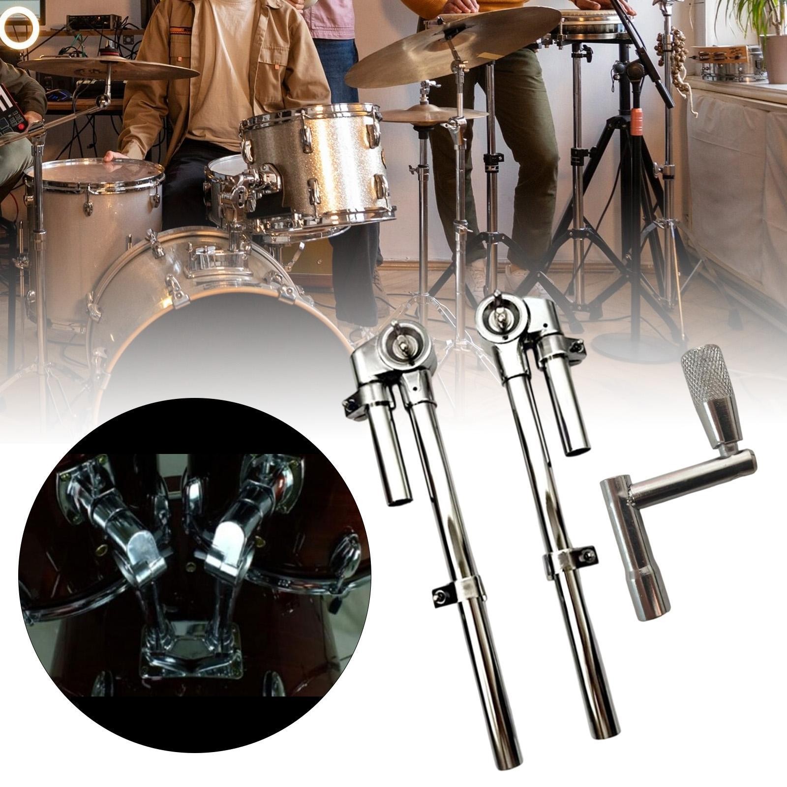 2x Tom Drum Mount Brackets Musical Instrument Accessories Display Stand Holders