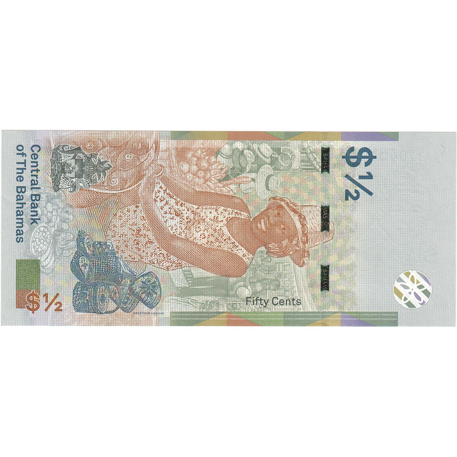 [#247446] Bahamas, 1/2 Dollar, 2019, UNC