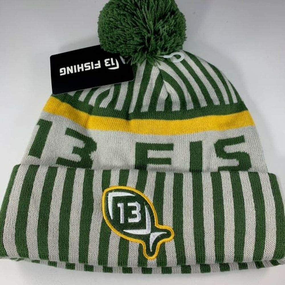 13 FISHING GREEN BAY PACKERS GREEN & GOLD TUQUE WINTER BEANIE HAT BRAND NEW