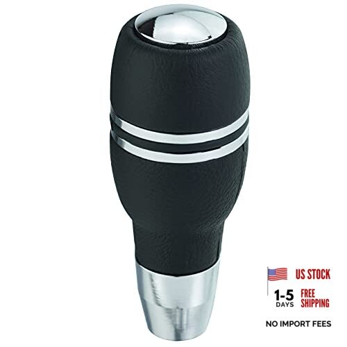 Aluminum Alloy Shifter Stick Knob Push Button Gear Shifter Head Handle black A