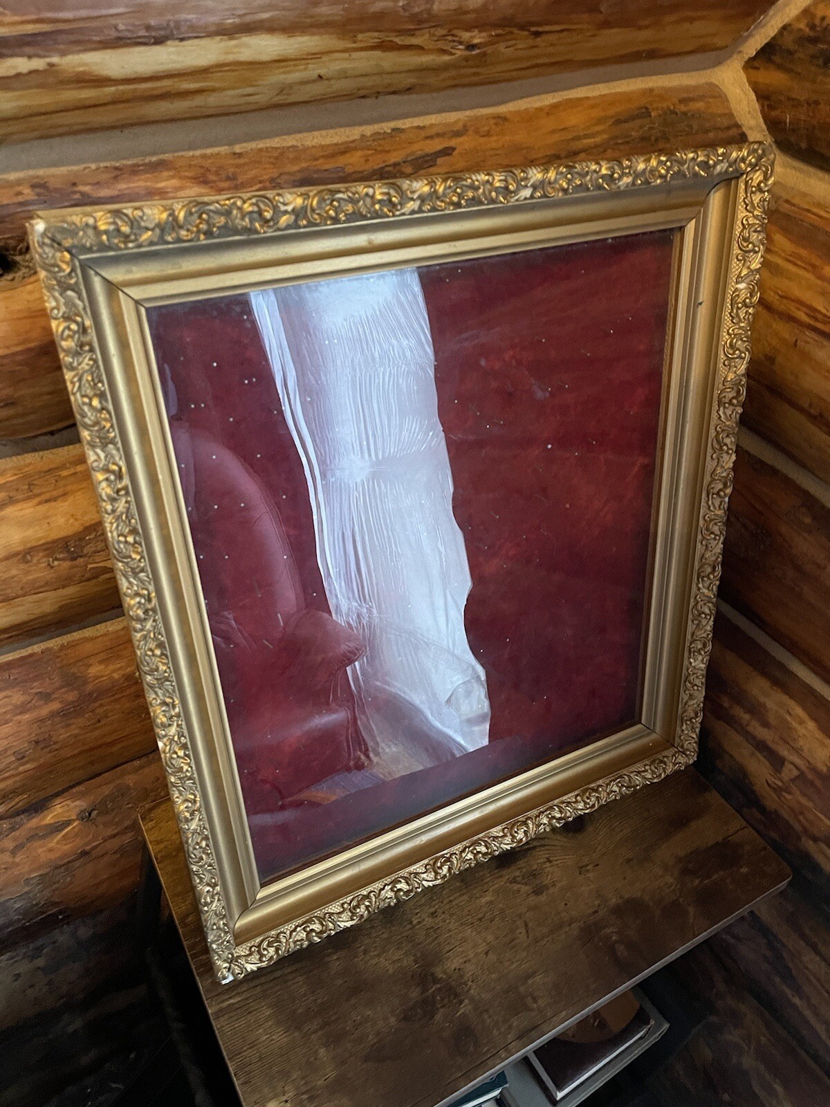 Vintage Framed Display Case - 22”x19.5”x2.5”