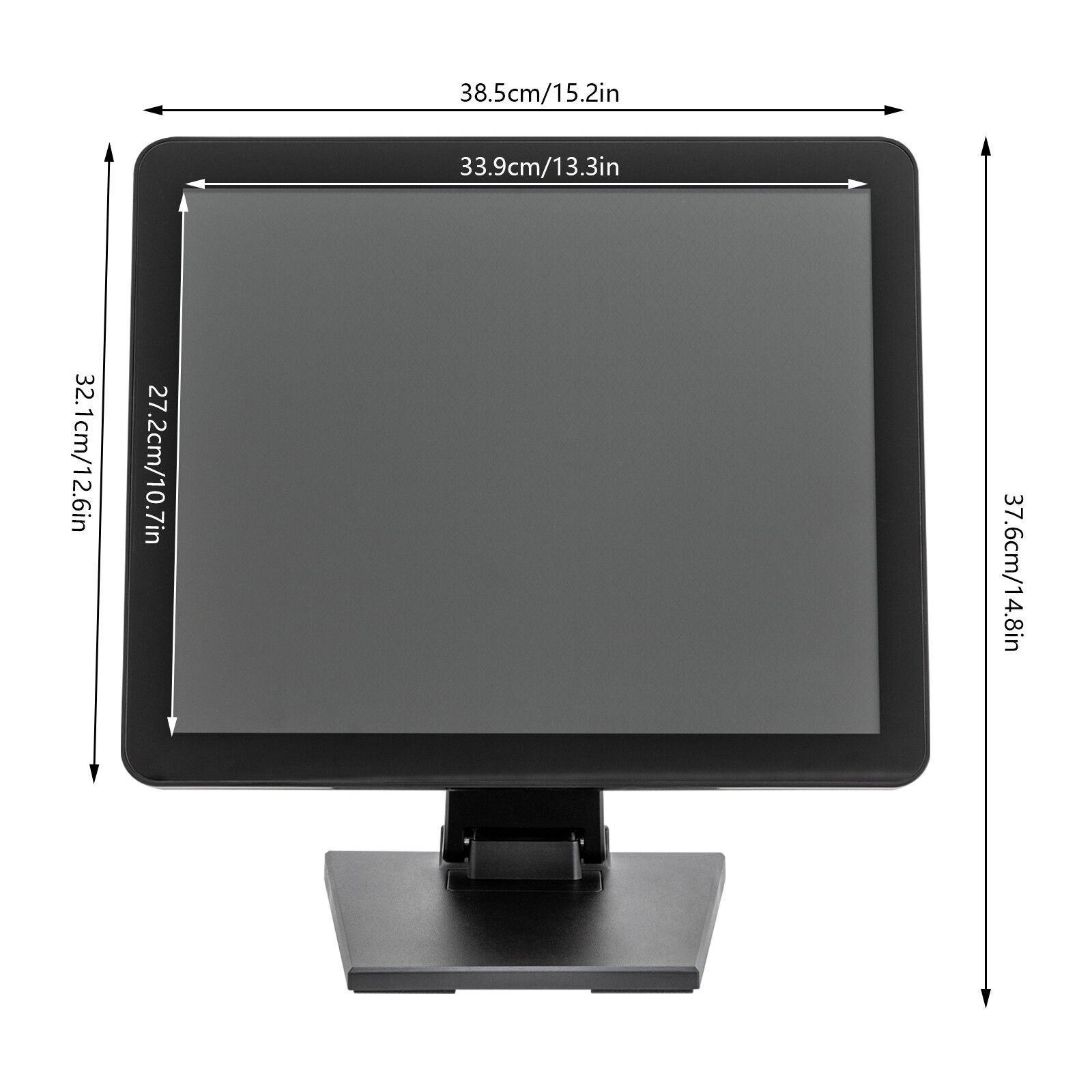 17" Inch Monitor Screen Business Restaurant Retail Cash Register System Display