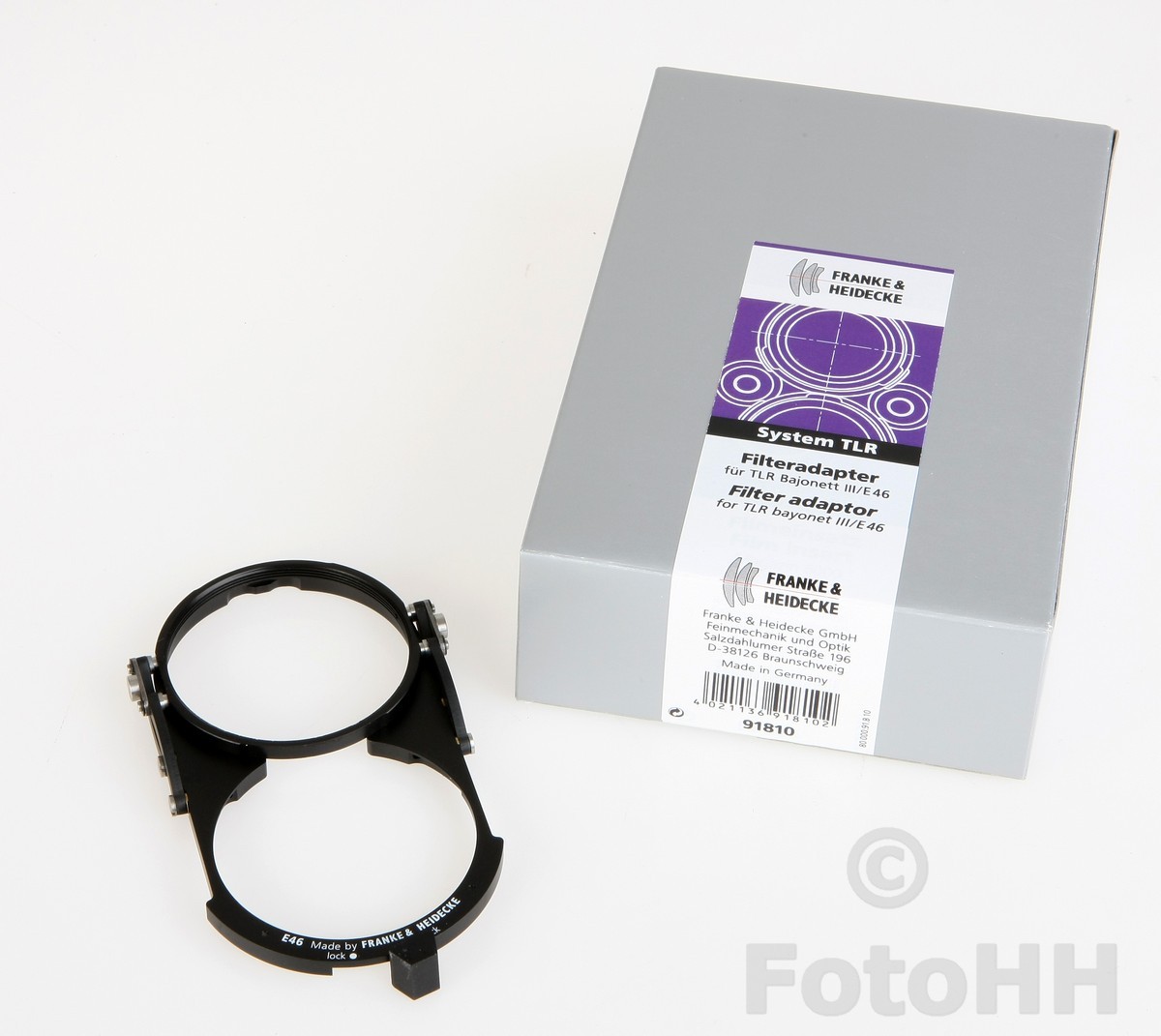 ROLLEI FILTER ADAPTER FX FOR TLR BAYONET III / E46 NEW ( ROLLEI NUMBER : 91810 )