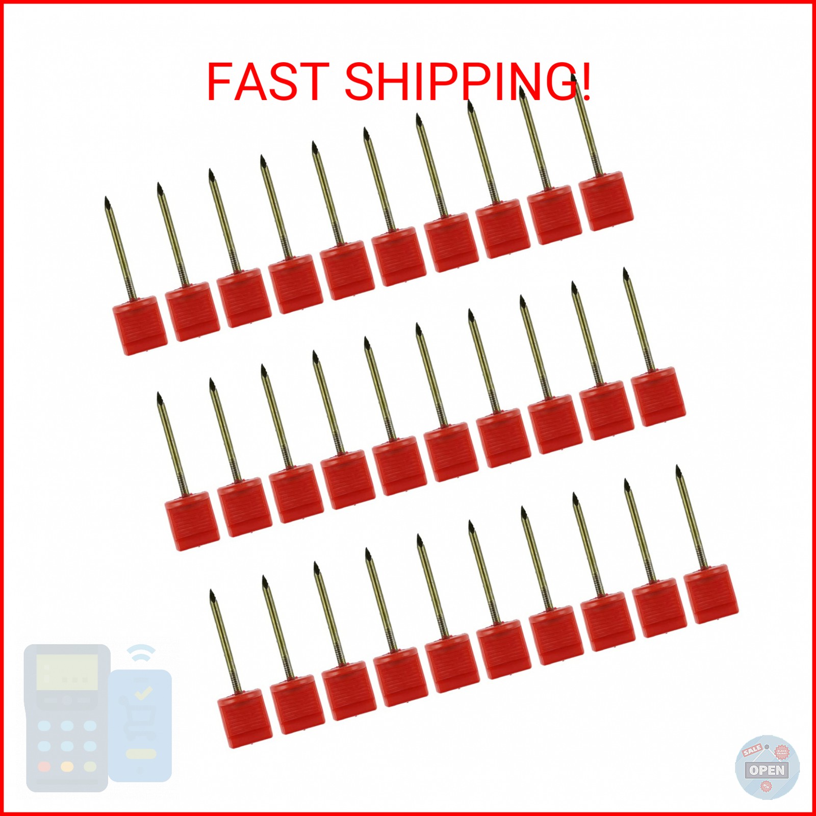 Zelerdo 15/30/60 Pieces Archery Target Pins for Hold Paper Targets on Foam (15)