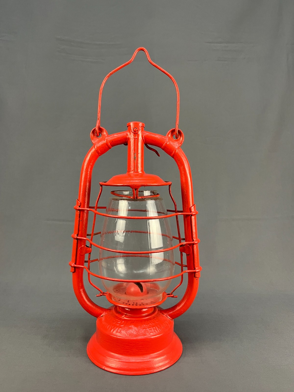 Vintage Railroad FROWO No. 520 German Red 12" Lantern; Super Clean