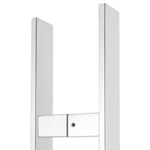 Stainless Steel Double Sided Push Pull Door Handle, H-shaped Door Pull Handle