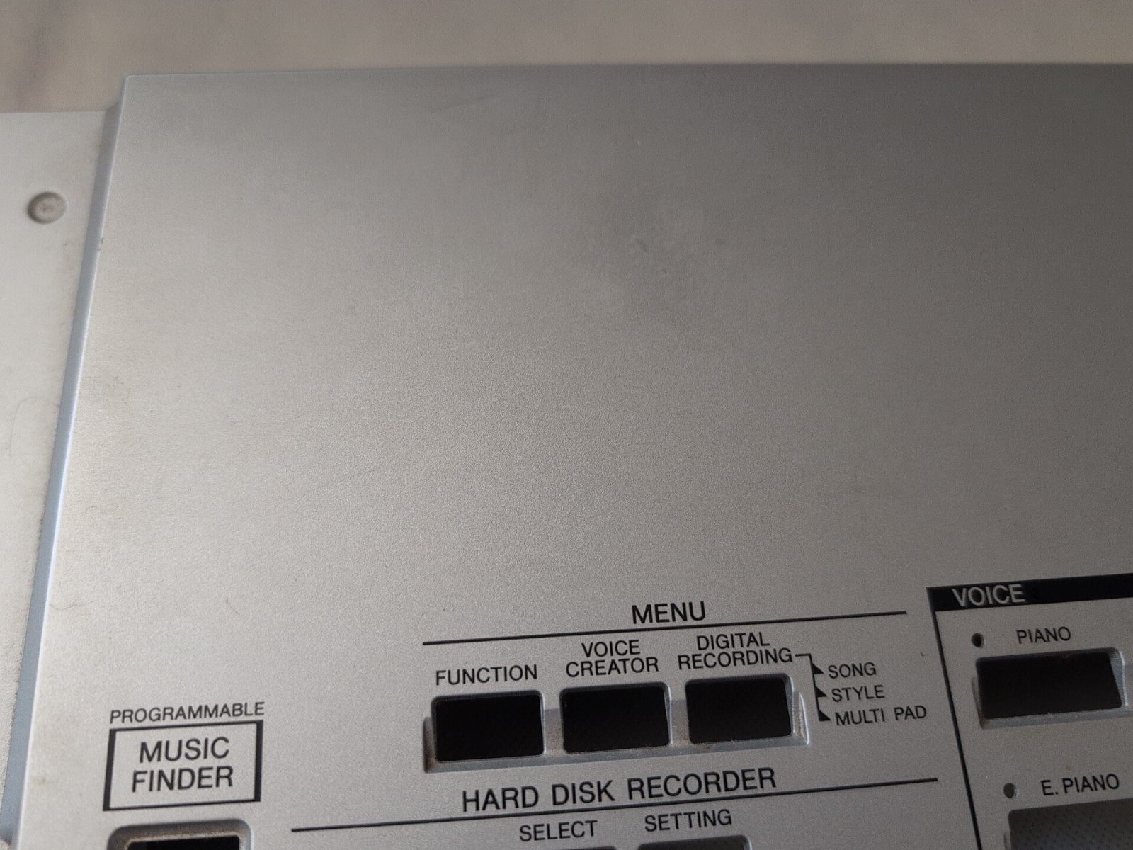 Yamaha Tyros 2 Arranger Keyboard Part - Front & Bottom Housing Covers