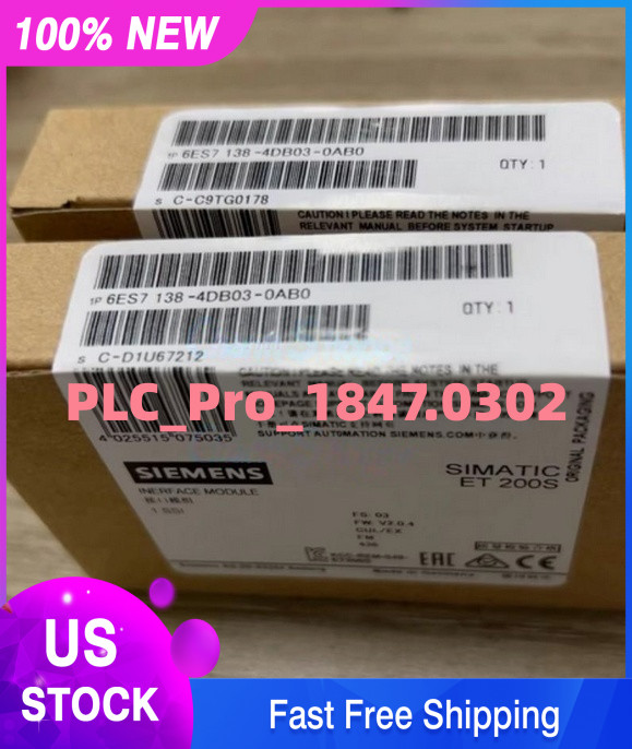 6ES7138-4DB03-0AB0 1PCS Brand New Siemens 6ES71384DB030AB0  Fast delivery