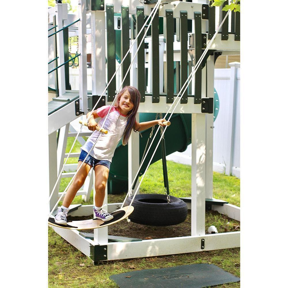 Swurfer Swing Bracket Set Green Adjustable Size Heavy-Duty Steel 18 in. Length