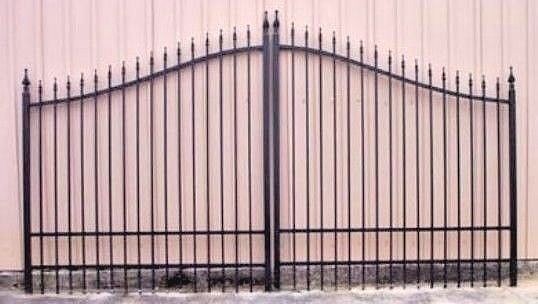On Sale! #1635 SD Driveway Gate 11 or 12' WD Steel Wrought Iron Style Security