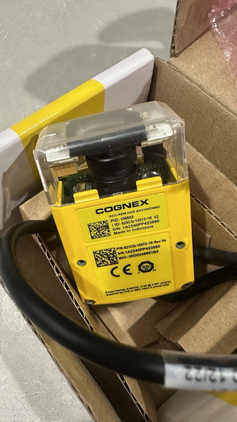 New in Box Cognex  DM60X  825CQ-10513-1R 02 ,  821CQ-10072-1R Rev 04
