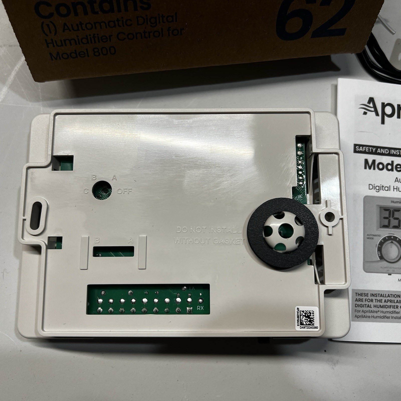 Aprilaire 62 Automatic Digital Humidistat Controller - White