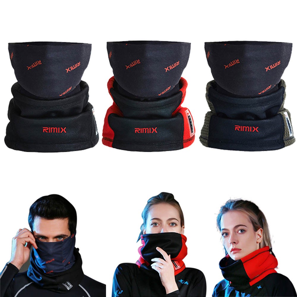 Winter Fleece Neck Warm Ski Face Mask Thermal Windproof Neck Gaiter Scarf Cover