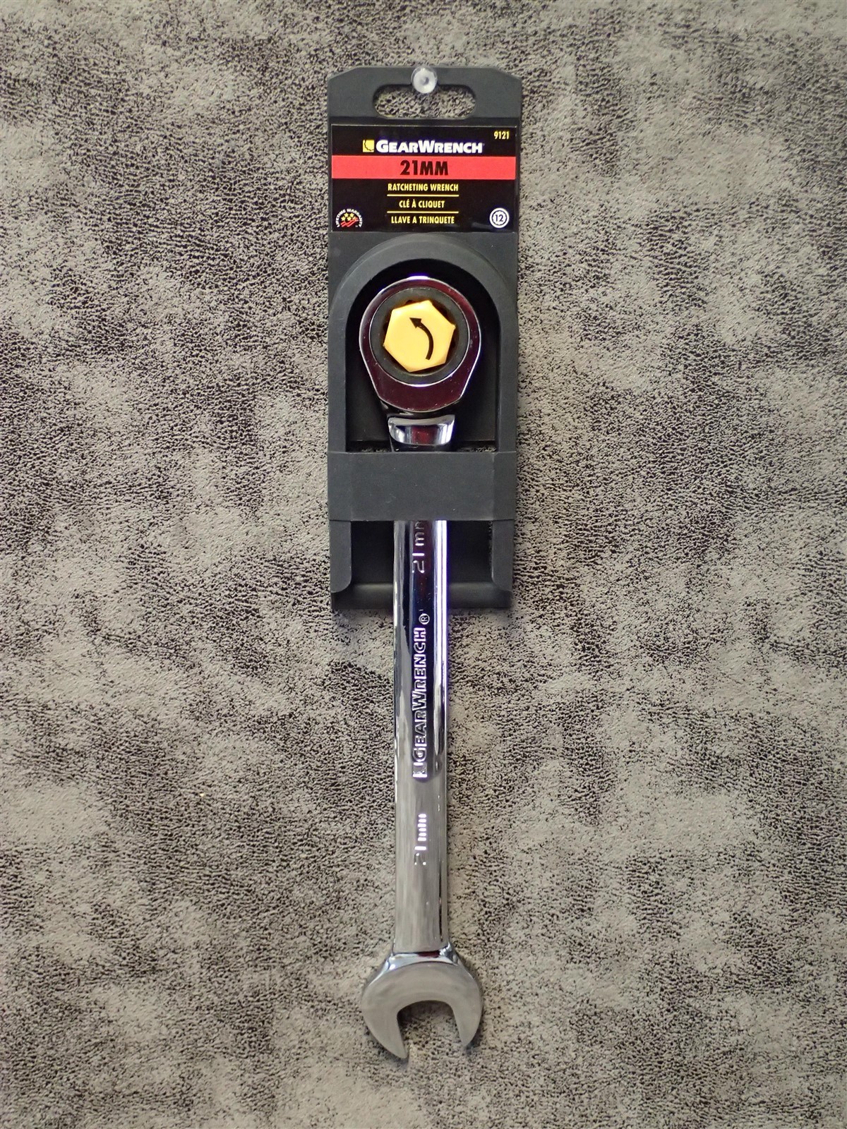 NEW 9121 GearWrench 21mm Ratcheting Wrench 12-pt, 11-1/2" OAL (SH-17)