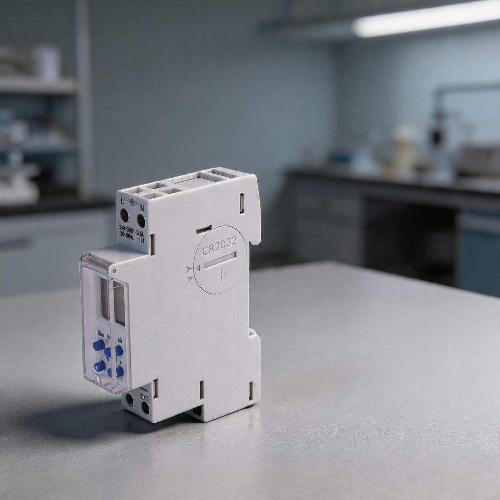TM610 Smart Dual Circuit Timer Switch on for din Rail with Digital LCD Screen