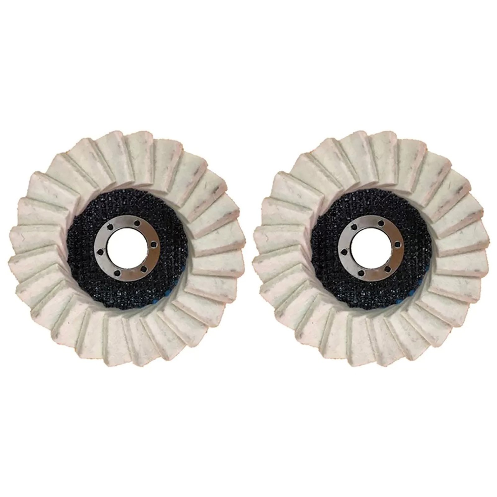 Wool Felt Finishing Wheel Buffing Pads For Metal Glass For Angle Grinder 2Pcs