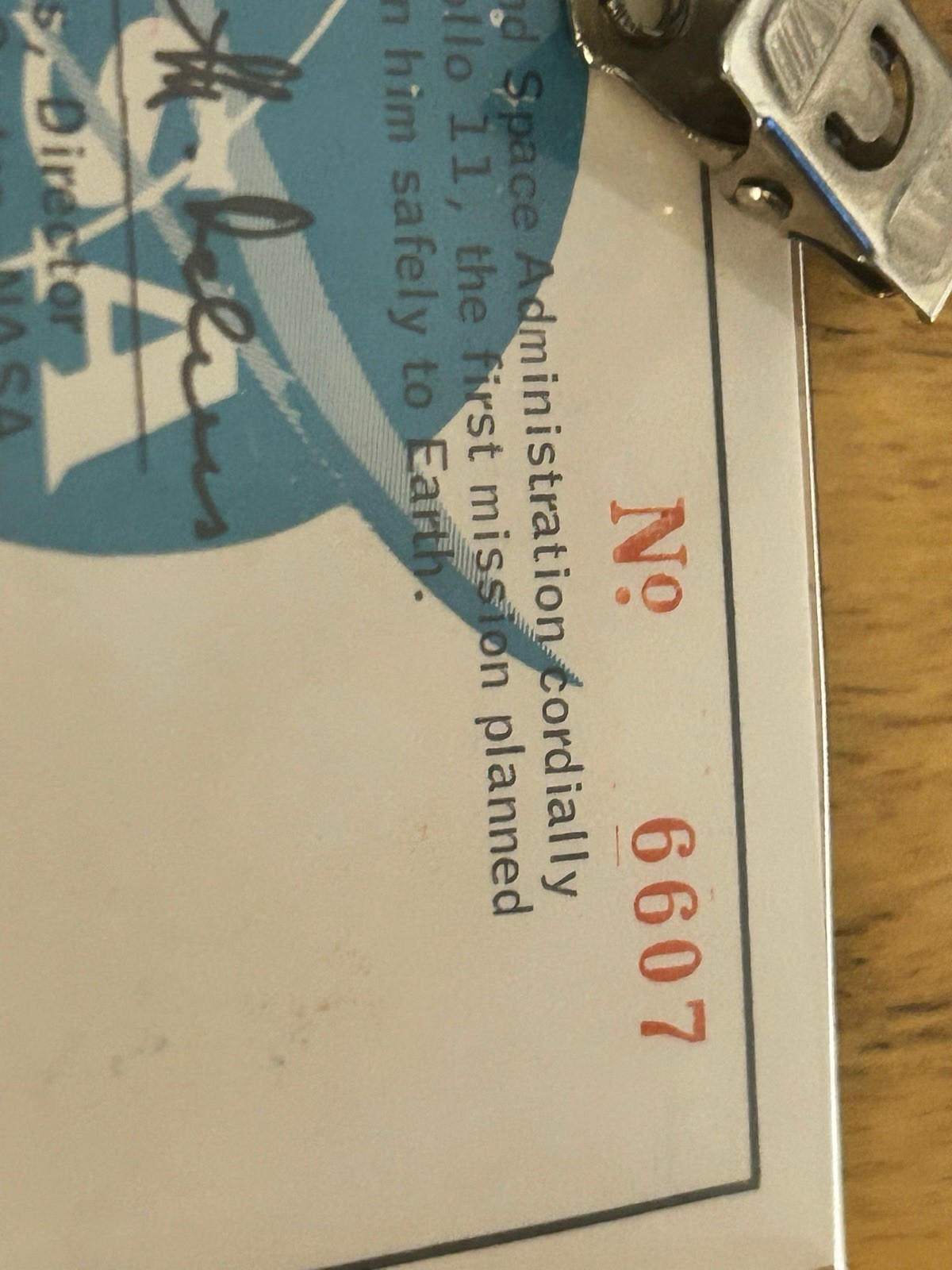 Original Apollo 11 Launch Pass