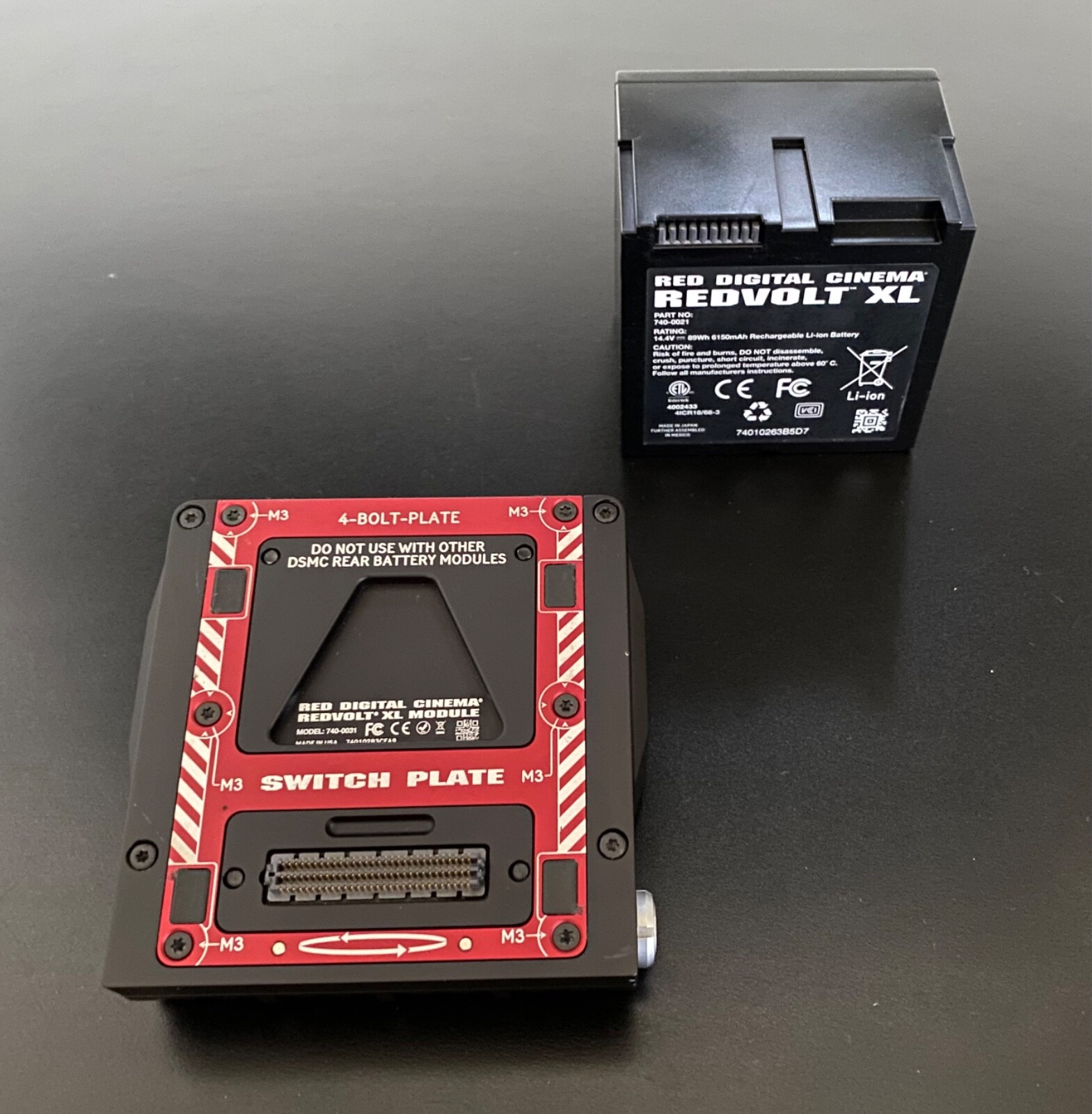 Red Volt XL Switch Plate with Battery-Used Working battery