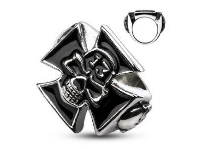 Men's Steel Celtic Cross Skull 13 Door Possibility 2016 Knight Ring