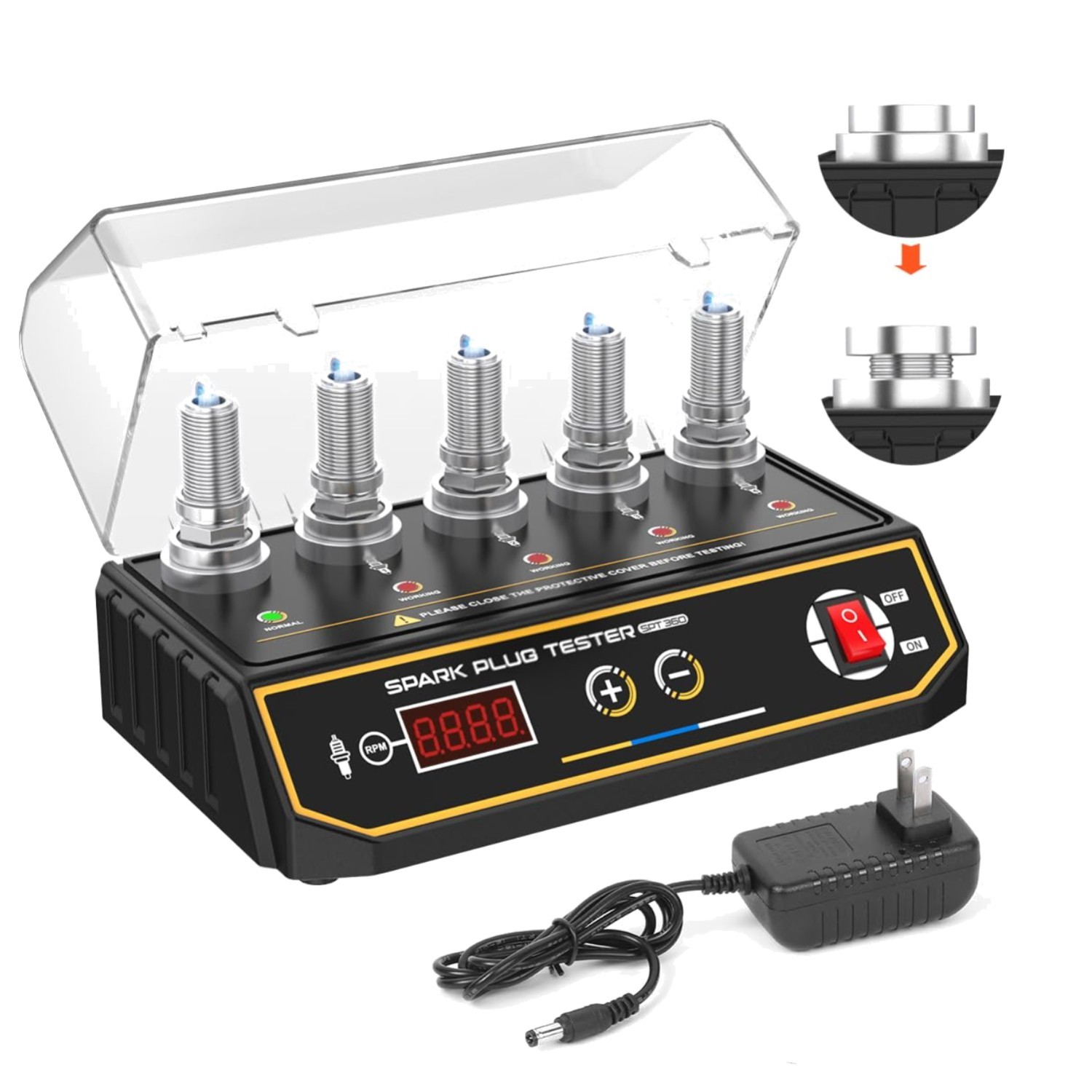 Car Spark Plug Tester with Digital Display