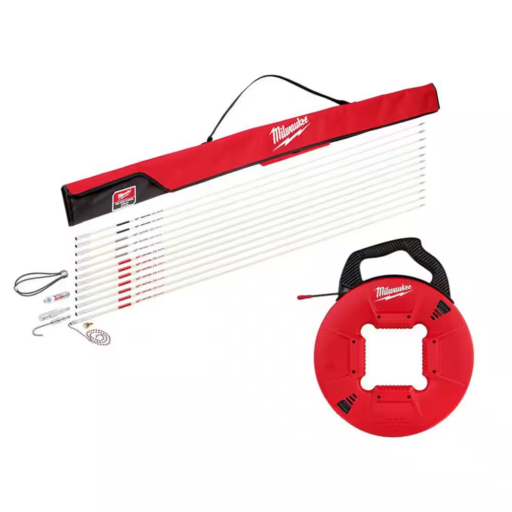 60 Ft. Fiberglass Fish Stick Low/Mid/High Flex Combo Kit with 200 Ft. Polyester