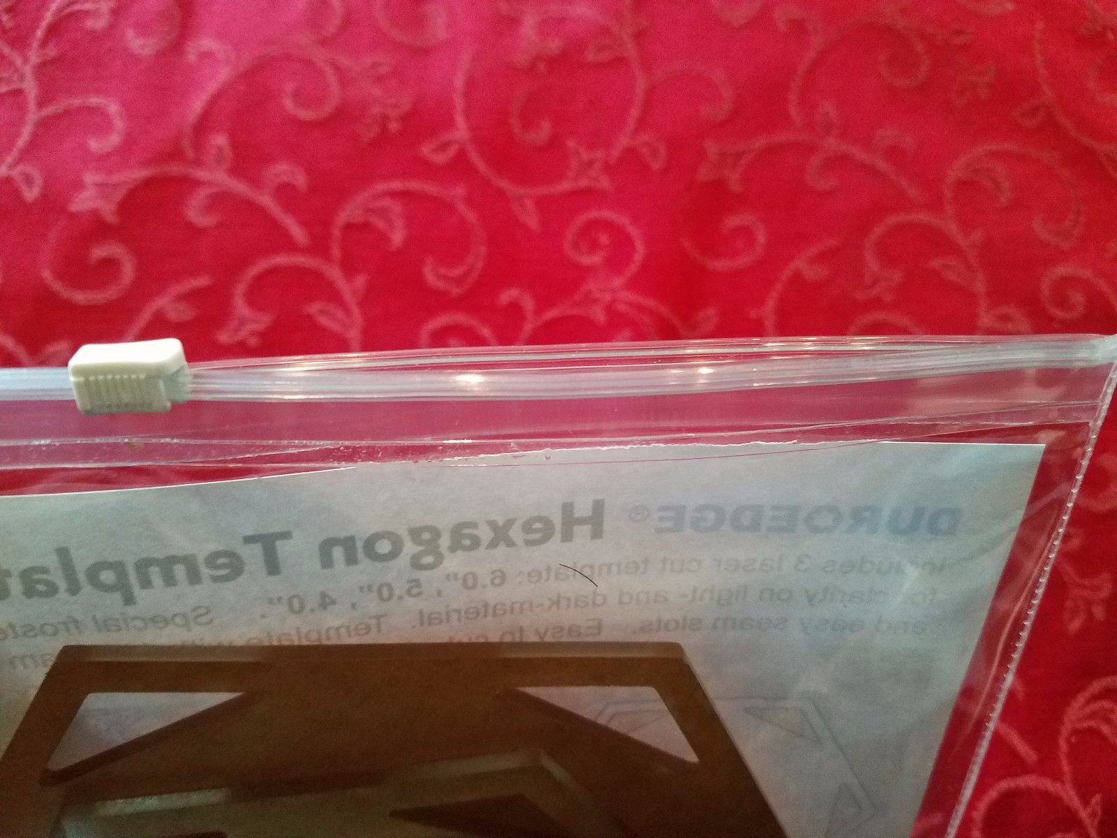 3 pc DuroEdge Quilting Large Templates Acrylic Triangle Clear Set 4", 5", 6"