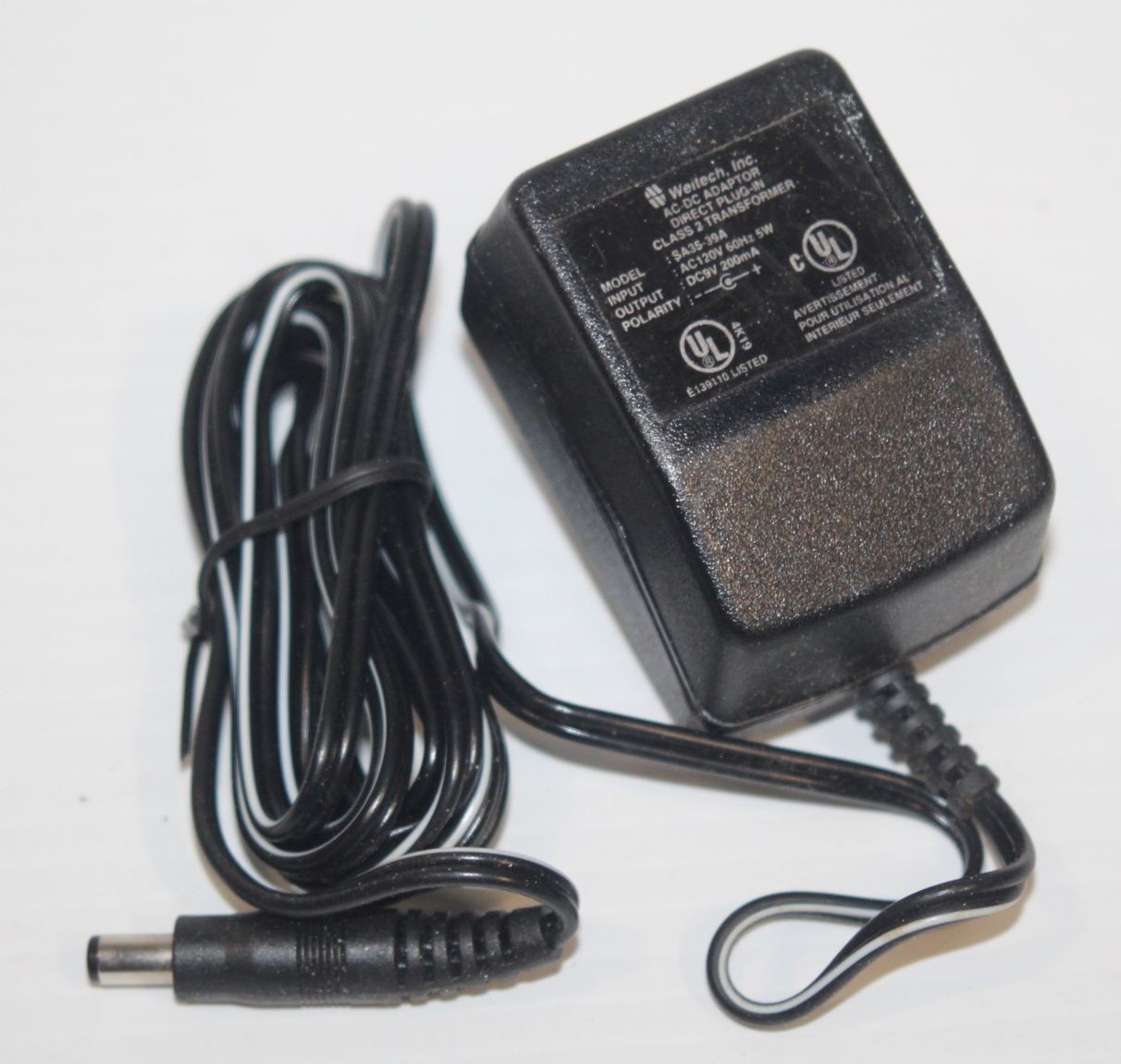 OEM Power Supply AC Adapter Weitech 9v 200ma PestChaser Ultrasonic Pest Repeller