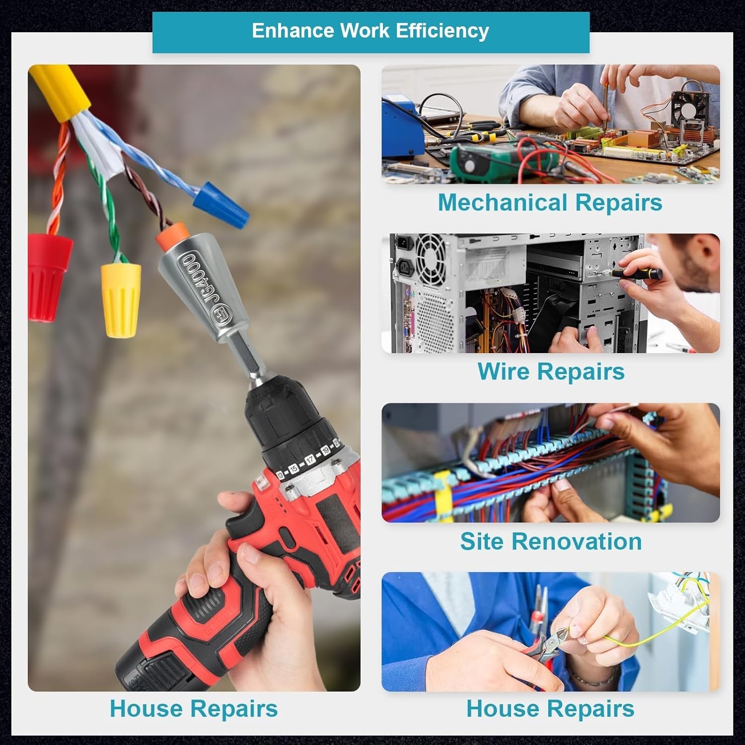 Lightweight Wire Twister Drill Bit - Essential Tool for Home Repairs & Projects