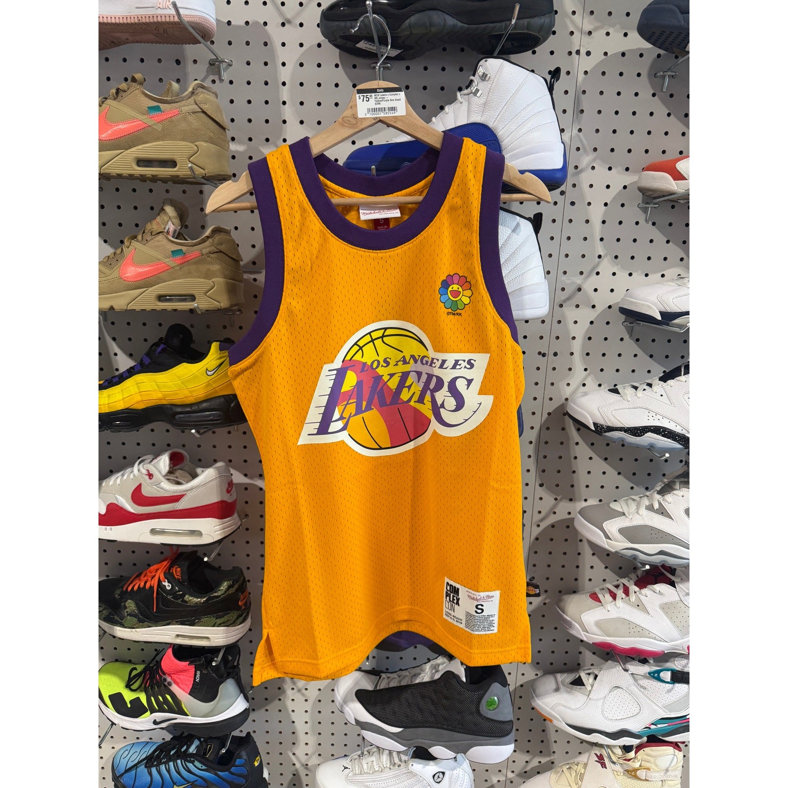 NEW Lakers x Complex x MS Jersey - Yellow/Purple Size Small