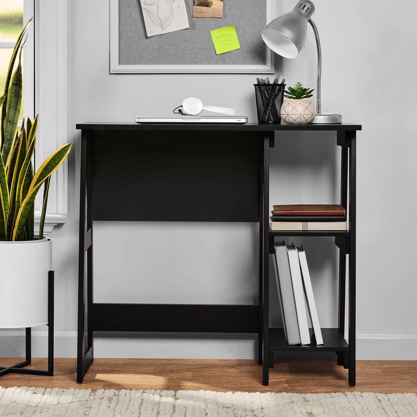 Quick Assembly Desk Black Finish