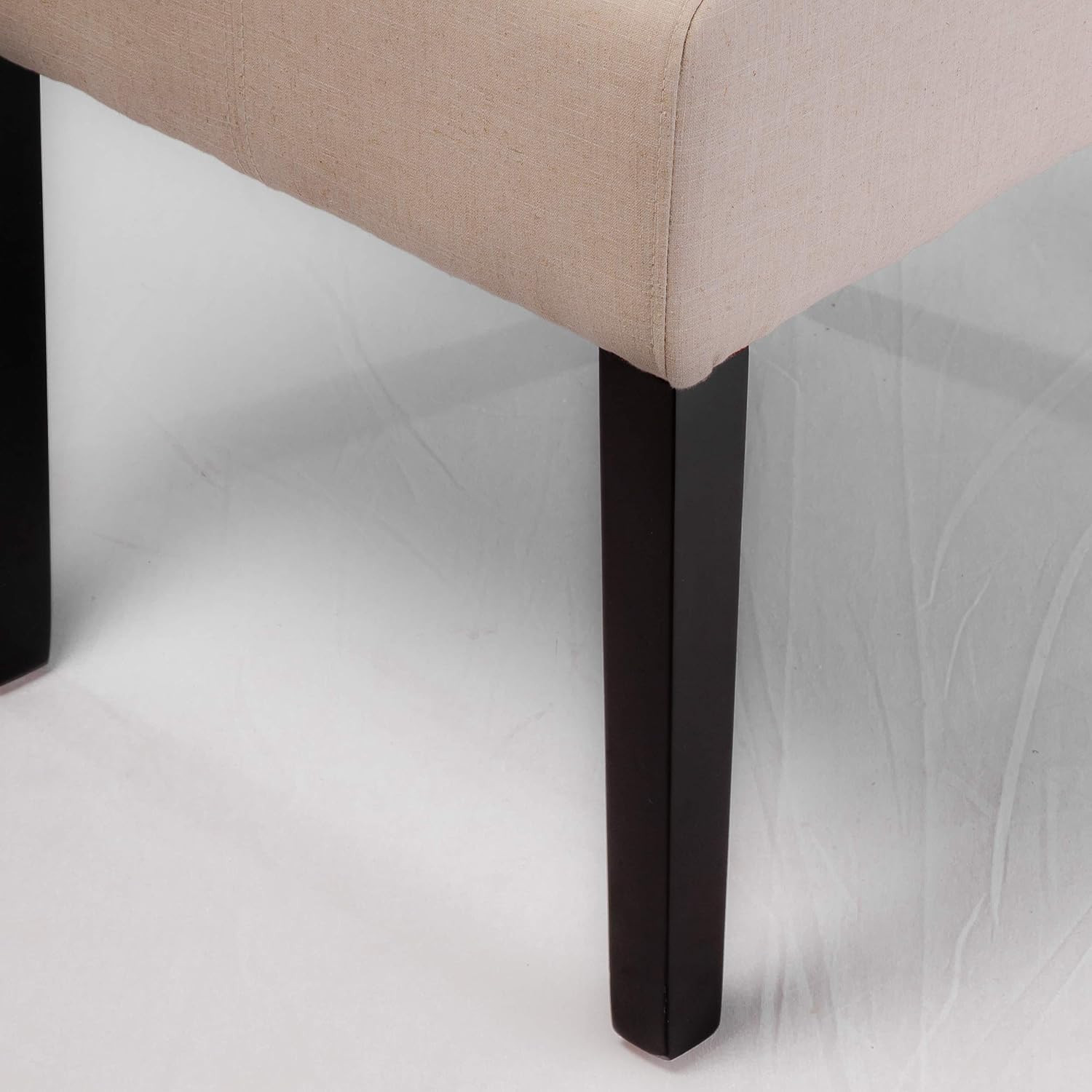 Pertica Linen Dining Chairs, 2-Pcs Set, Natural