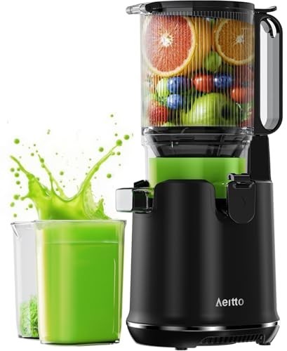 Cold Press Juicer, 5.3" Large Wide Mouth, Easy to Clean