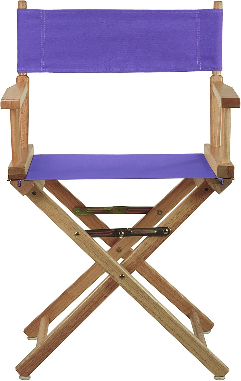 200-00/021-41 Director Chair 18" - Classic Height Natural Frame/Purple Canvas