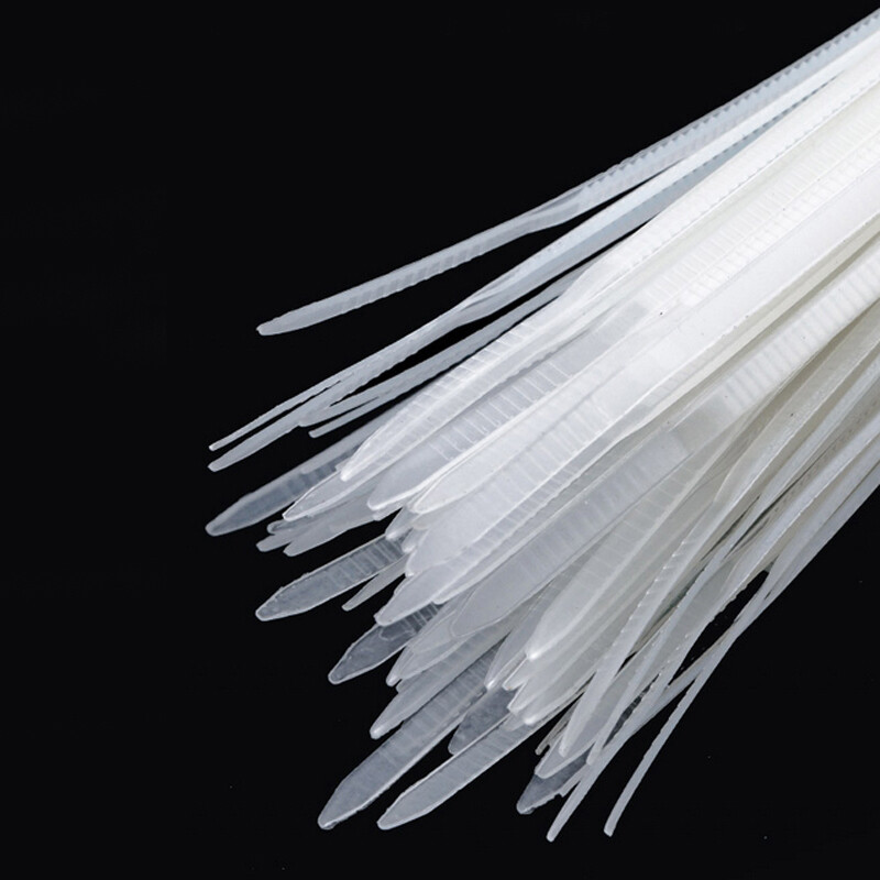 3mm 4mm Nylon Plastic Self-Locking Label Tie Network Cable Marker Wire Strap Zip